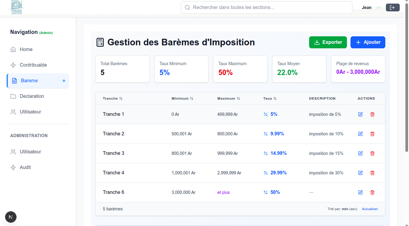 Gestion des Impôts (DGI) screenshot 2