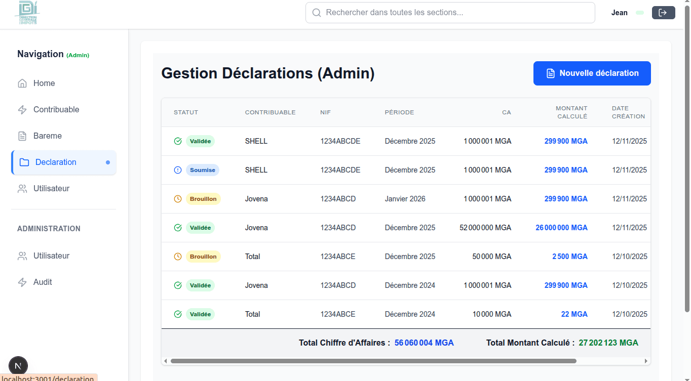 Gestion des Impôts (DGI) screenshot 3
